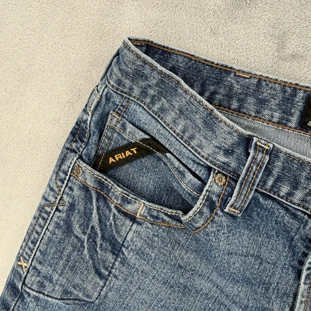 Ariat Rebar M5 Jeans Straight Straight Leg Mens Size 32 / 30 Blue Denim Workwear